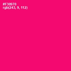 #F30970 - Rose Color Image
