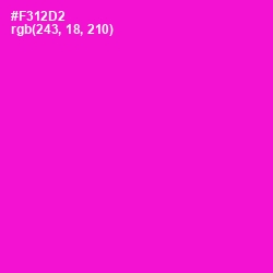 #F312D2 - Shocking Pink Color Image