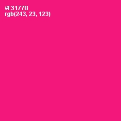 #F3177B - Rose Color Image