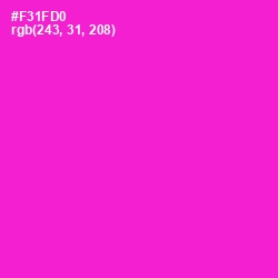 #F31FD0 - Shocking Pink Color Image