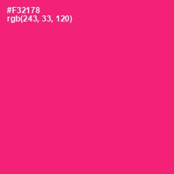 #F32178 - Cerise Red Color Image