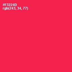#F3224D - Amaranth Color Image