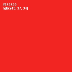 #F32522 - Alizarin Crimson Color Image