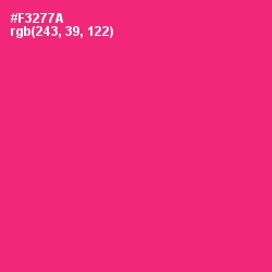 #F3277A - Cerise Red Color Image