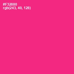 #F32880 - Wild Strawberry Color Image