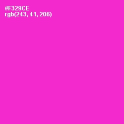 #F329CE - Razzle Dazzle Rose Color Image