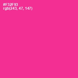 #F32F93 - Wild Strawberry Color Image