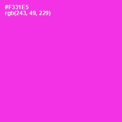 #F331E5 - Razzle Dazzle Rose Color Image