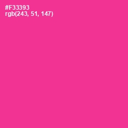 #F33393 - Wild Strawberry Color Image