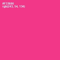 #F33686 - Wild Strawberry Color Image