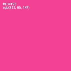 #F34193 - Violet Red Color Image