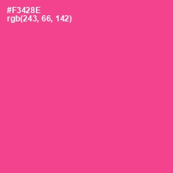 #F3428E - Violet Red Color Image