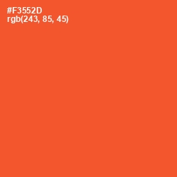 #F3552D - Flamingo Color Image