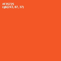 #F35725 - Flamingo Color Image