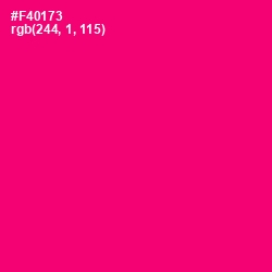 #F40173 - Rose Color Image