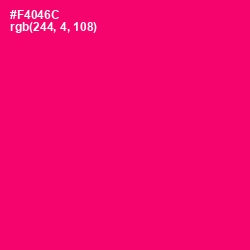 #F4046C - Rose Color Image