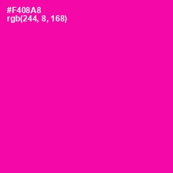 #F408A8 - Hollywood Cerise Color Image