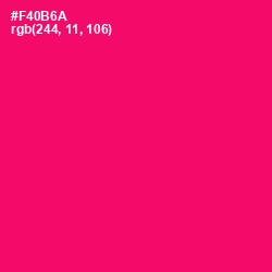 #F40B6A - Rose Color Image