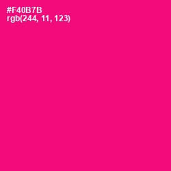 #F40B7B - Rose Color Image