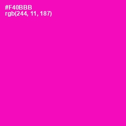 #F40BBB - Hollywood Cerise Color Image