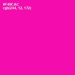 #F40CAC - Hollywood Cerise Color Image