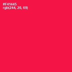 #F41445 - Razzmatazz Color Image