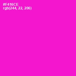 #F416CE - Shocking Pink Color Image