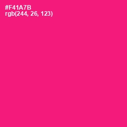 #F41A7B - Rose Color Image