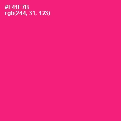 #F41F7B - Rose Color Image