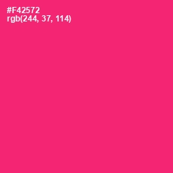 #F42572 - Radical Red Color Image