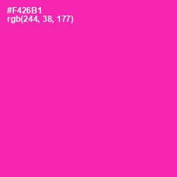 #F426B1 - Persian Rose Color Image