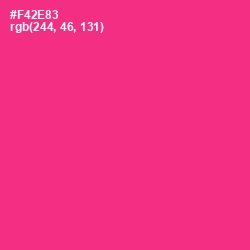 #F42E83 - Wild Strawberry Color Image