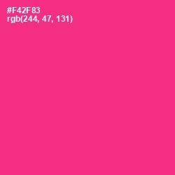 #F42F83 - Wild Strawberry Color Image