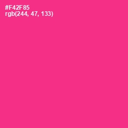 #F42F85 - Wild Strawberry Color Image