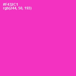 #F432C1 - Razzle Dazzle Rose Color Image