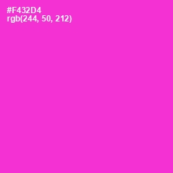 #F432D4 - Razzle Dazzle Rose Color Image
