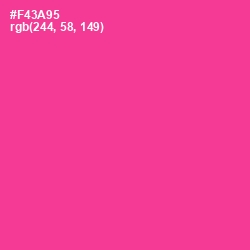 #F43A95 - Wild Strawberry Color Image