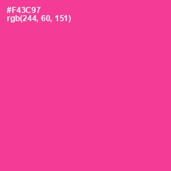 #F43C97 - Wild Strawberry Color Image