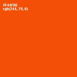 #F44F06 - International Orange Color Image