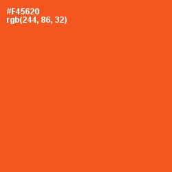 #F45620 - Flamingo Color Image