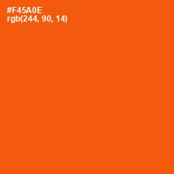 #F45A0E - International Orange Color Image