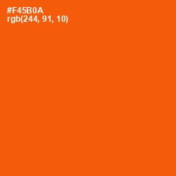 #F45B0A - International Orange Color Image