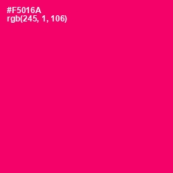 #F5016A - Rose Color Image