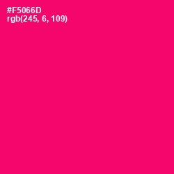 #F5066D - Rose Color Image