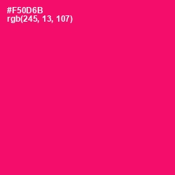 #F50D6B - Rose Color Image