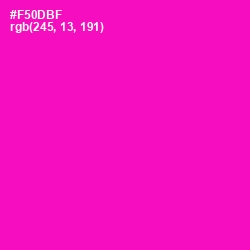 #F50DBF - Hollywood Cerise Color Image