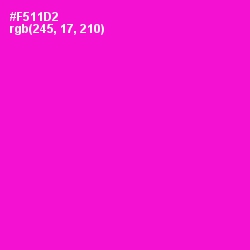 #F511D2 - Shocking Pink Color Image