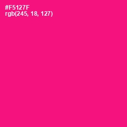 #F5127F - Rose Color Image