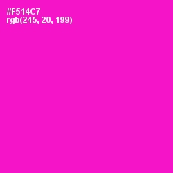 #F514C7 - Shocking Pink Color Image