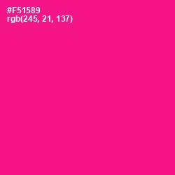 #F51589 - Hollywood Cerise Color Image